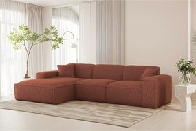 Narożnik Luga L Lewy Tkanina Sven 44 miedź/rudy