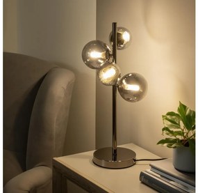 Brilagi - Lampa stołowa LED MILLA 4xG9/3W/230V czarny chrom/przydymione