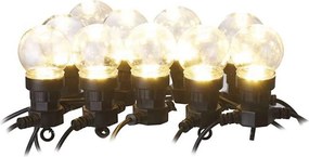 Zewnętrzny łańcuch dekoracyjny LED, 10xLED/10m, IP44, przezroczysty