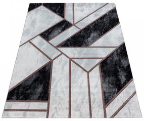 Dywan ekskluzywny Naxos geometria szaro-brązowy 80 cm x 150 cm