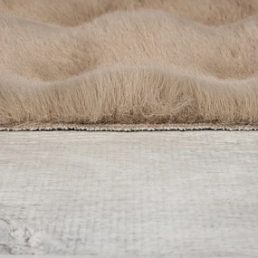 Brązowa syntetyczna skóra 160x230 cm Waffle Faux Fur – Flair Rugs