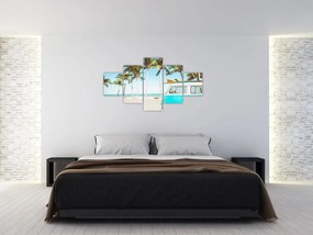 Obraz - Vintage van na plaży (125x70 cm)