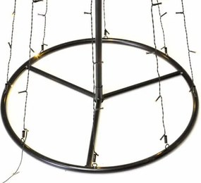 Świąteczna dekoracja - świetlna piramida,180 cm, ciepła biel