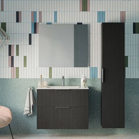 Zestaw mebli łazienkowych TIM 80 cm z umywalką ceramiczną