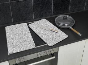 Szklane płyty ochronne GRANIT na kuchenkę – 2 sztuki, WENKO