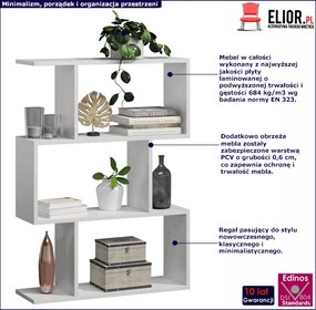 Regał Skandynawski Biały G7-L38