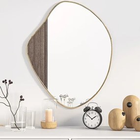 Złote lustro wiszące w stylu glamour 60x50 cm K3-S71