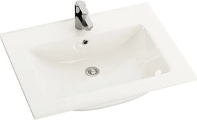 Umywalka wpuszczana CHICAGO 61x46,5 cm, biały połysk