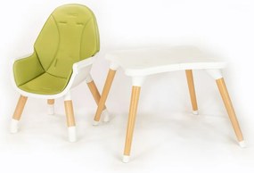 Nowe krzesło dziecięce Grace 3w1 zielone, 61 x 101 x 61 cm