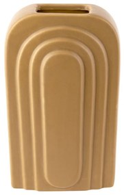 Żółty ceramiczny wazon PT LIVING Arc, wys. 27 cm