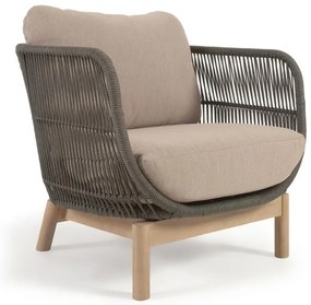 Fotel ogrodowy w kolorze khaki Kave Home Catalina