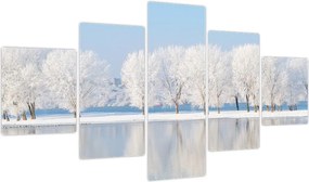 Obraz zimowego krajobrazu (125x70 cm)