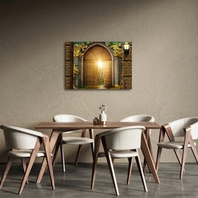 Obraz - Brama w lesie (70x50 cm)