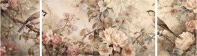 Obraz - Obraz ptaka w stylu vintage (170x50 cm)