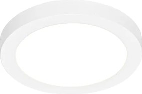 Zestaw 6 reflektorów wpuszczanych lub natynkowych biały 18 cm z LED z 3-stopniową funkcją ściemniania do ciepłej barwy - Trans