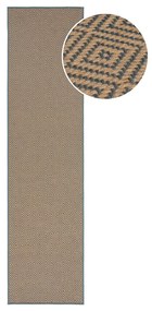 Niebiesko-naturalny chodnik na schody z juty 60x800 cm Diamond – Flair Rugs