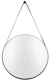 Lustro ścienne z czarną ramą PT LIVING Balanced, ø 47 cm