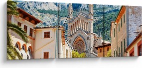 Obraz - Sóller, Majorka (z zegarem) (90x30 cm)
