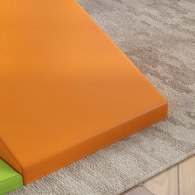 HOMCOM Zestaw miękkich klocków dla dzieci, zabawki do wspinania i pełzania, miękki materiał skóropodobny, pianka EPE, wielobarwny