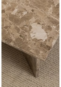 Beżowy marmurowy stolik 70x140 cm Vega – Actona
