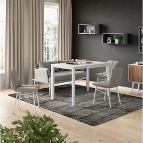 Stół do jadalni biały 120x70x76 granny