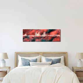 Obraz - Wybuch nafty (z zegarem) (90x30 cm)