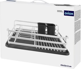 Czarno-biały metalowy ociekacz 43x32 cm Deluxe – Orion