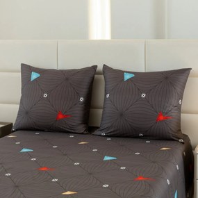 PrzytulneMieszkanie.pl PrzytulneMieszkanie.pl Pościel z mikrofibry ORBITA ciemnoszara Rozmiar pościeli: 2 szt 70 x 80 cm | 160 x 200 cm