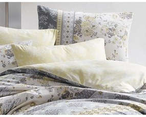 BedTex Bawełniana pościel Vera szara, 220 x 200 cm, 2 szt. 70 x 90 cm
