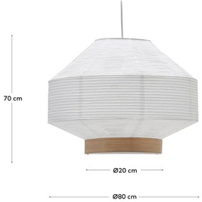 Biały abażur ø 80 cm Hila – Kave Home