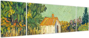 Obraz - Imitator of Vincent van Gogh, Landscape, reprodukcje (170x50 cm)