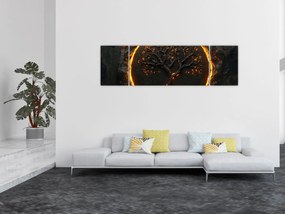 Obraz – Drzewo życia w lawie II. (170x50 cm)