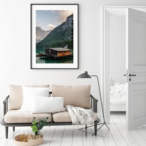 Plakat - Domek nad jeziorem (A4)