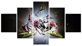 Obraz - Sportowcy (125x70 cm)