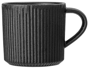 Czarny kubek z kamionki Bloomingville Neri, 350 ml