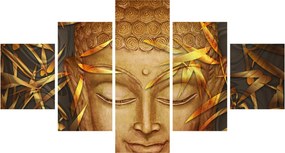 Obraz - Złoty Budda (125x70 cm)