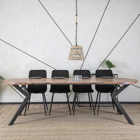 Stół Okrągły Rozkładany LUKAS 100-250 cm Dąb Rustykalny Nowoczesny Loft