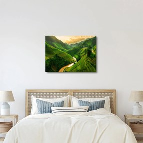 Obraz - Tarasy ryżowe Mu Cang Chai (70x50 cm)