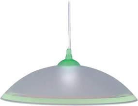 Biało-zielona lampa wisząca do kuchni - S563 D4-P25