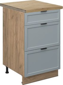 Szafka dolna do kuchni jasnoniebiesko-szary 50x60x82 fame-line