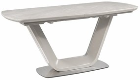 STÓŁ ARMANI CERAMIC SZARY EFEKT MARMURU / SZARY MAT 160(220)X90 SIGNAL