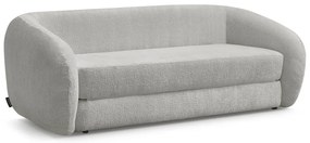 Jasnoszara rozkładana sofa z tkaniny szenilowej 228 cm Neyo – Bobochic Paris