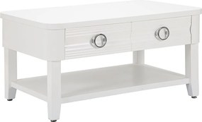 Stolik Kawowy VKH516, Biały, 90x60x47 cm, Kendra Home