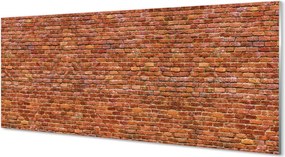 Szklany Panel Rustykalny Mur Ceglany