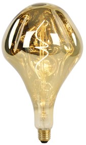 Złota lampa wisząca 3-punktowa z diodami LED w kolorze złota, z możliwością ściemniania - Cava Luxe Nowoczesny Oswietlenie wewnetrzne