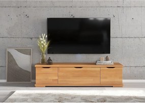 Drewniana szafka Rtv bukowa Arhus z szufladami/Naturalny