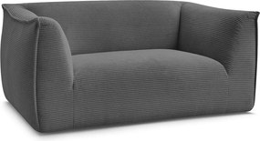 Ciemnoszara sztruksowa sofa 170 cm Giorgia – Bobochic Paris