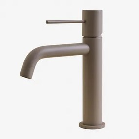 Bateria Umywalkowa Z Mosiądzu Orveta Moka Brown & ↑20 Cm - Sklum