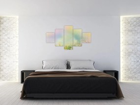 Obraz - Malowana łąka 2 (125x70 cm)
