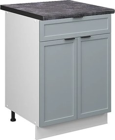 Szafka dolna do kuchni jasnoniebiesko-szary 60x60x82 fame-line